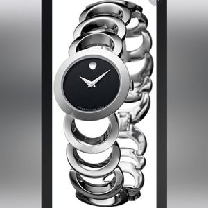 Movado Rondiro Quartz 25mm Black Dial Watch